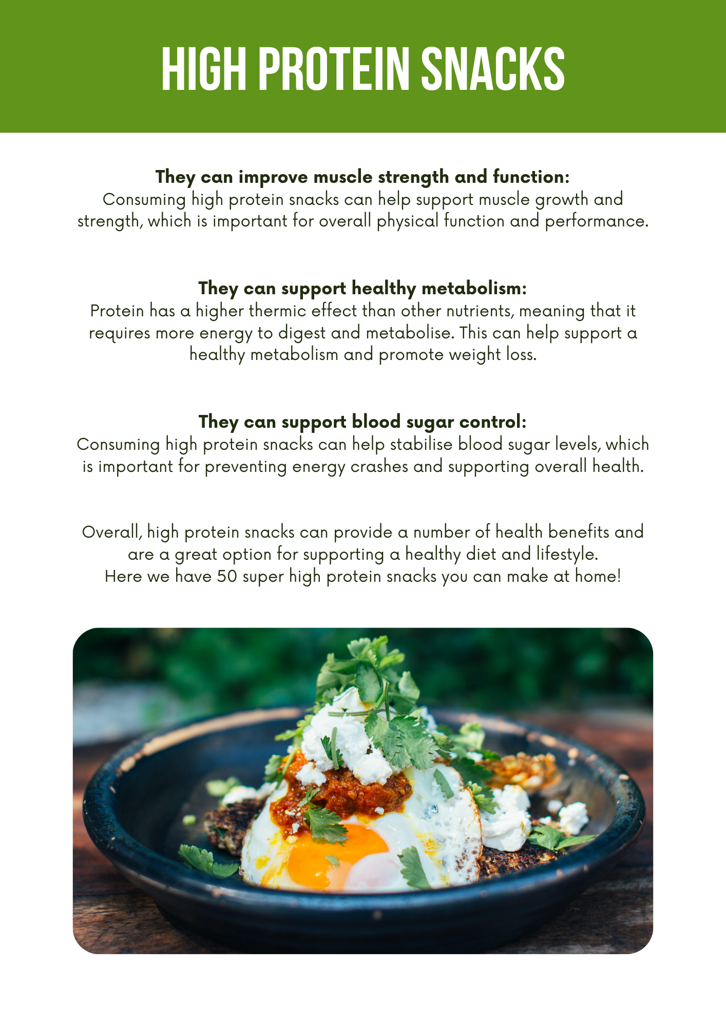 60 High Protein Snacks Cookbook